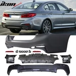 Fits 17-20 Bmw G30 5 Series Mt Rear Bumper Cover Replacement Pp. Fixed Price $447.99.
