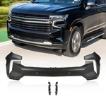 Primed Front Bumper Cover For 2021-23 Chevy Tahoe Suburban W/sensor Holes. Fixed Price $119.06.