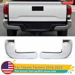 For 2016-2023 Toyota Tacoma Rear Bumper End Caps Cover W/sensor Hole Chrome. Fixed Price $48.43.