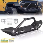 For Jeep Wrangler Jk Jl Gladiator Jt 07-24 Front Bumper W/winch Plate & Lights. Fixed Price $166.50.