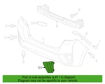 Honda 71502-T5R-A00 Right Rear Bumper Garnish For 15-17 Fit. Fixed Price $33.97.