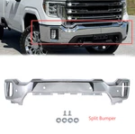 Front Bumper For 2020-2023 Gmc Sierra 2500HD 3500HD Chrome Steel W/ Sensor Holes. Fixed Price $194.00.