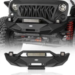 Hooke Road Steel Front Bumper W/ Winch Plate For Jeep Wrangler Jk 2007-2018. Fixed Price $319.99.