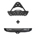 Black Steel Stubby Front Bumper Rear For Jeep Wrangler Jk/jku 07-18. Fixed Price $319.39.