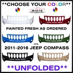 New Front Bumper For 2011-2016 Jeep Compass Painted Choose Your Color CH1014104. Fixed Price $398.71.