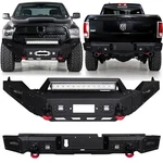 Vijay For 2013-2018 Dodge Ram 1500 Heavy Duty Steel Front/rear Bumper W/ledlight. Fixed Price $449.98.
