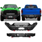 Marsitter For 13-18 Dodge Ram 1500 Front/rear Bumper With Winch Plate&led Light. Fixed Price $459.99.