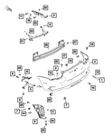 Genuine Mopar Fascia Applique Right 68348049AA. Fixed Price $100.76.