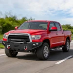 Front Bumper W/led Lights D-ring Sensor Hole Winch Plate For 07-13 Toyota Tundra. Fixed Price $402.05.