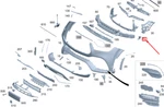 New Mb Gle W167 Front Right Bumper, Upper Duct Segment, A1678857604. Fixed Price $48.99.