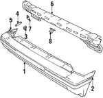 Genuine Gm Impact Bar Bracket 30000432. Fixed Price $5.21.