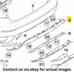 Bmw X6 2012 Rear Bumper Lower Trim Used Oem 51127183146. Fixed Price $350.98.