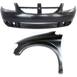 Bumper Cover Fender For 2005-2007 Dodge Grand Caravan Kit Front. Fixed Price $278.95.
