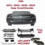 Front Bumper Assembly For 2021 2022 2023 2024 Jeep Grand Cherokee With Led. Fixed Price $749.25.