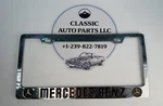 Mercedes Benz License Plate Frame Chrome Metal Tag Holder Star Logo Oem. Fixed Price $165.00.
