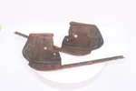 Mercedes W123 Right Left Front Bumper Corner Brackets Behind Rubber Pair. Fixed Price $49.95.