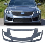 Primed Front Bumper Cover For 2014-2019 Cadillac Cts W/o Sensor Holes Plastic. Fixed Price $228.99.