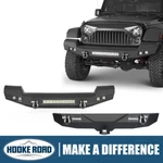 Hooke Road Full Width Front Bumper Rear For Jeep Wrangler Jk 2007-2018. Fixed Price $549.07.