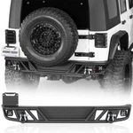 Fit 07-18 Jeep Wrangler Jk Tubular Steel Rear Bumper W/ Hitch Receiver & Light. Fixed Price $259.21.