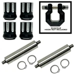 2 True Spike Bumper Recovery Shackle Tow Hook Ring 3/4 Pins Machined Bk Silver. Fixed Price $58.95.