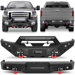 2009-2014 Ford F150 Steel Front Rear Bumper W/ Winch Plate & Led Lights. Fixed Price $569.99.