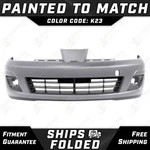 New Painted *K23 Brilliant Silver* Front Bumper Cover For 2007-2012 Nissan Versa. Fixed Price $380.99.