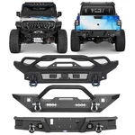 Horn Front Rear Bumper W/ Tactical Tube Grill Fit Jeep Gladiator Jt 2020-2026. Fixed Price $599.99.