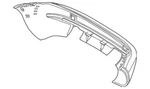 Genuine Bmw Bumper Trim Panel Primed Rear 51-12-0-307-543. Fixed Price $1057.04.