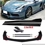 Front Bumper Lip Spoiler Splitter Glossy Black For Porsche 718 Boxster Cayman. Fixed Price $169.99.