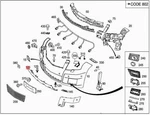 Genuine Mercedes X204 Glk-class Cover Bumper Area 2048851522. Fixed Price $433.82.