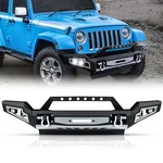 Front Bumper W/ Winch Plate Led Light D-rings Fit For 2007-2018 Jeep Wrangler Jk. Fixed Price $239.53.