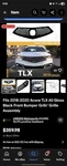 2018 2019 2020 Acura Tlx Front Bumper Grille Assembly Oem 71121-TZ3-A11. Fixed Price $200.00.