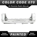 New Painted *070 Blizzard White* Rear Bumper Cover For 2010-2024 Toyota 4RUNNER. Fixed Price $490.99.