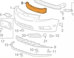 Chevrolet Gm Oem 11-14 Cruze Front Bumper Grille-absorber 95963009. Fixed Price $40.32.