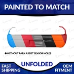 New Painted 2008-2014 Dodge Challenger Unfolded Rear Bumper W/o Sensor Holes. Fixed Price $393.98.