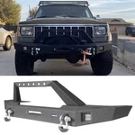 For 1984-2001 Jeep Cherokee Xj Front Bumper W/winch Plate & Led Lights D-rings. Fixed Price $299.28.