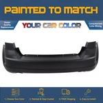 For 2011-2020 Dodge Journey; Rear Bumper; W/o Sensor; W/dual Exhaust Painted. Fixed Price $427.00.