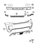 Genuine Mopar Rear Fascia Support 68070079AA. Fixed Price $19.75.