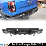 New Black Steel Rear Bumper Ford Ranger 2024-2026 W/2*D-RINGS Powder Coated. Fixed Price $316.99.