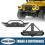 Hooke Road Steel Front Bumper + Rear W/ Led Light For Jeep Wrangler 97-06. Fixed Price $738.08.