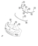 Genuine Mopar Fascia Support Bracket Left 68318861AA. Fixed Price $114.11.