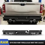 For 2019-2024 Ram 1500 Steel Rear Bumper W/2* 4INCH Led LIGHTS+2*D-RING Shackles. Fixed Price $349.99.