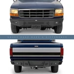 Hooke Road Front + Rear Bumper W/ Led Light 1992-1996 Ford F-150 F-250 F-350. Fixed Price $849.55.
