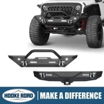 Hooke Road Steel Front Rear Bumper W/led Lights Fit Jeep Wrangler Jk 2007-2018. Fixed Price $209.99.