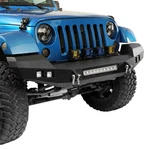 Offroad Steel Front Bumper W/ D-rings &led Lights Fit Jeep Wrangler Jk 2007-2018. Fixed Price $299.99.