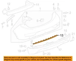 Gm Oem 17-21 Bolt Ev Rear Bumper Components-lower Molding 94544842. Fixed Price $129.65.