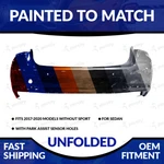 New Painted Unfolded Rear Bumper W/ Snsr Holes For 2015-2020 Hyundai GENESIS/G80. Fixed Price $785.98.