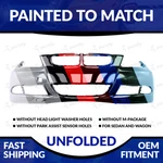 New Painted 2006-2008 Bmw 3-SERIES Sedan Front Bumper W/o Snr & Hl Washer Holes. Fixed Price $270.98.