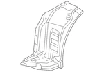 Genuine Nissan Fender Splash Shield 63845-1JA0A. Fixed Price $46.07.