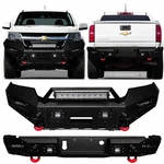 Front/rear Bumper For 2015-2022 Chevy Colorado Vijay Steel W/winch Plate&lights. Fixed Price $1219.00.